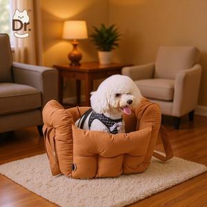 Taşınabilir çevre dostu evcil hayvan sırt çantası su geçirmez kumaş seyahat için güvenli temizlemek kolay katı desen el omuz köpekler için kullanın - Product Image 1