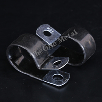 Pinces de câble de type P en acier inoxydable enduit de PVC Collier de serrage en caoutchouc en acier galvanisé Finition polie Serre-câbles en plastique Métrique
