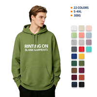 Hoodie 22 Warna, Berat Sedang, 80% Katun 20% Poliester, Model Pullover, Ukuran S-4XL, Sablon Custom, Sweatshirt Kasual Olahraga, Bordir