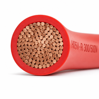 Fil de cuivre flexible H05V-R 300/500V, câble monoconducteur isolé PVC, classe 2 EN50525, multibrin 0,5-10mm²