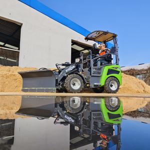 EVERUN roda baterai listrik depan <span class=keywords><strong>Mini</strong></span>, pemuat roda elektrik kompak <span class=keywords><strong>1T</strong></span> 2T - Product Image 1