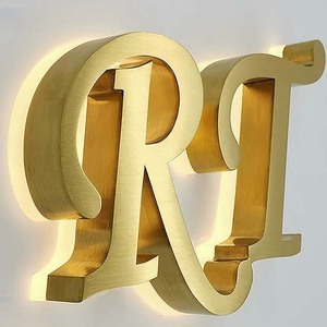 Nhà sản xuất nguồn cung cấp chữ nổi LED bằng thép không gỉ tùy chỉnh 3D, logo tường phát sáng, biển hiệu đèn nền LED - Product Image 6