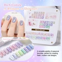 Kit de vernis gel œil de chat marque privée, sans TPO ni HEMA, à paillettes magnétiques, longue tenue, pour salon de manucure