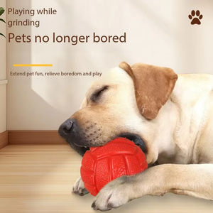 Jouet à mâcher pour chien haut de gamme en TPR, style sportif, couleur unie, fonctionnement manuel, nettoyage des dents - Product Image 6