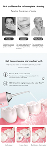 Irrigador Bucal de Agua con 3 Modos, Palillos Eléctricos Impermeables, <span class=keywords><strong>Limpiador</strong></span> <span class=keywords><strong>Dental</strong></span> de Agua Inalámbrico para el Hogar; Fácil de Usar - Product Image 4