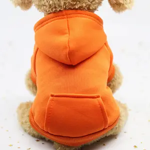 Hot Sale 1 PCS Customize Logo Puppy Custom Pet Clothes Clothing Pet Dog Clothes Apparel Blank Dog Clothing Hoodie