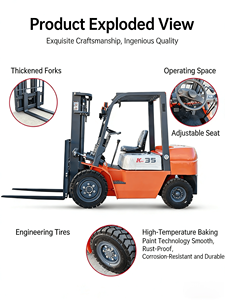 High Quality 3 Ton Diesel <strong>Forklift</strong> <strong>Warehouse</strong> <strong>Forklift</strong> for Farm Construction Projects - Product Image 3