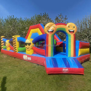 GMY Inflatables <span class=keywords><strong>Maison</strong></span> gonflable colorée avec toboggan Combo <span class=keywords><strong>Location</strong></span> <span class=keywords><strong>Grande</strong></span> aire de jeux <span class=keywords><strong>pour</strong></span> enfants <span class=keywords><strong>pour</strong></span> le plaisir - Product Image 1