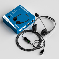 Earphone berkabel Over-Ear buatan pabrik Earphone dengan mikrofon untuk kantor & olahraga Headset & Earphone nirkabel murah