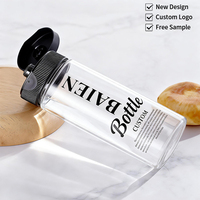 Grado alimenticio 200ml 250ml 360ml Empaquetado de condimentos Tapa abatible Jarabe Miel Botella de plástico para apretar