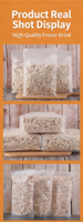 Cubes de poulet lyophilisés riches en protéines pour chats et chiens - Formule naturelle pour la santé des articulations - Durée de conservation de 18 mois