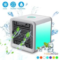 Nouveau mini ventilateur USB portable, climatiseur, humidificateur, purificateur d'air, ventilateur de refroidissement pour ordinateur portable, idéal pour l'été, le bureau, la maison