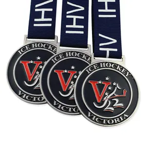 Medal_manufacturersプロフェッショナルカスタムデザインアイスホッケーボールスポーツメダル