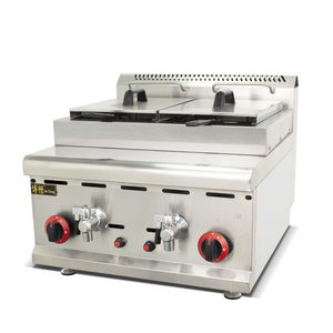 <span class=keywords><strong>Friteuse</strong></span> à gaz à double cuve de comptoir commerciale de haute qualité en acier inoxydable 2023 pour restaurant - Product Image 4