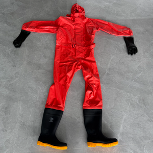 Combinaison <span class=keywords><strong>de</strong></span> protection chimique <span class=keywords><strong>de</strong></span> niveau 2, <span class=keywords><strong>l</strong></span>égère, résistante aux acides et aux alcalis, pour utilisation en laboratoire, pour la lutte contre les incendies, pour les pompiers - Product Image 1
