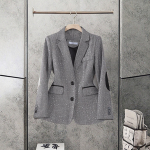 <span class=keywords><strong>Traje</strong></span> <span class=keywords><strong>Formal</strong></span> de <span class=keywords><strong>Entrevista</strong></span> <span class=keywords><strong>para</strong></span> <span class=keywords><strong>Mujer</strong></span>, Blazer Profesional Antiarrugas con Cuello en V, Tela de Lana Peinada, Uniforme de Trabajo de Alta Gama <span class=keywords><strong>para</strong></span> Gerentes - Product Image 3