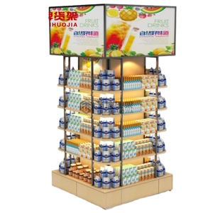 Espositore a Gondola in Metallo e Legno, Leggero e Resistente, con Schienale Regolabile, <span class=keywords><strong>Dimensioni</strong></span> Personalizzabili per Negozi al Dettaglio, Supermercati e Drogherie - Product Image 5