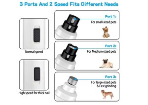 Lima de uñas para mascotas recargable, cortaúñas para perros, <span class=keywords><strong>sin</strong></span> dolor, USB eléctrico, para gato, patas, cortaúñas - Product Image 3
