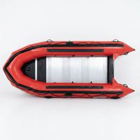 YLS-470 Bateau de pêche gonflable robuste en PVC de 1,2 mm, capacité 8 personnes, pliable, léger, durable et stable pour la dérive