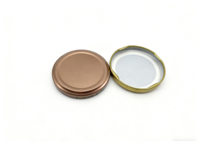 Bouchons à vis en fer blanc de qualité alimentaire, couleur argent et or, étanches, pour bouteilles en verre de boissons, 43mm, 48mm, 53mm, 58mm, 63mm, 66mm, 70mm, 77mm, 82mm