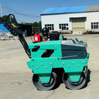 Pompe hydraulique à double tambour vibratoire Changfa de 330 kg, 550 kg, 800 kg pour le compactage de l'asphalte routier, faible coût d'entretien