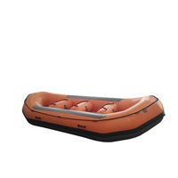 Bateau de rafting gonflable en PVC 4m Bateau de rafting en eaux vives pour parc fluvial