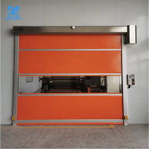 Puerta Rápida Automática de Alta Velocidad, Plegable y Apilable, de PVC Resistente al Viento, de Alta Calidad, Puerta de Seguridad <span class=keywords><strong>para</strong></span> Taller - Product Image 5