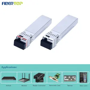 FIBERTOP 10G SFP+ סיב יחיד 1270nm Tx/1330nm Rx 60km LC מודול אופטי 10G BIDI 60KM מקלט