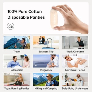 Breathable One Time Use <b>Disposable</b> Cotton Maternity Underwear soft comfortable cotton highly practical for Maternity - Product Image 6