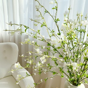 Rama Individual de Flor de Sauce Artificial Muyu Chronicles, Seda Blanca, Decoración para Bodas y Hogar - Product Image 3