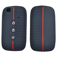 Housse de protection antidérapante en silicone à 3 boutons pour clé de voiture, compatible avec les clés Wuling Xingchen 2021-2025 et les clés Chevrolet