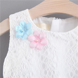 Robes de soirée pour filles, style princesse, motifs floraux, crochet, pour bébés, pour fêtes d'anniversaire, boutique d'été - Product Image 5