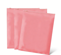 Sacs Ziplock en Plastique Rose Personnalisés 100 Pièces Haute Résistance Imperméables Refermables pour l'Emballage de Vêtements