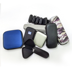 Mini sac rond en nylon aux couleurs bonbons, logo personnalisé, coque rigide noire, fermeture éclair, étui pour écouteurs Ipod, étui en EVA - Product Image 6