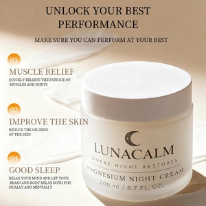Crème au magnésium pour le visage, lissante, éclaircissante, raffermissante, lotion corporelle avec beurre de karité et lavande pour le sommeil, estampage doré - Product Image 6