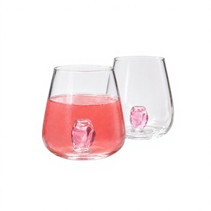 Handmade Borosilicate 300ml Clear Drinking Tumblers Lead-Free Whisky Water <b>Juice</b> <b>Glasses</b> Reusable Bulk - Product Image 2
