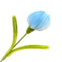 AIDA Nettoyants pour tuyaux modernes, tiges en chenille, décorations, fournitures d'artisanat, tiges pour fleurs, bouquet de tulipes, torsadées, Saint-Valentin