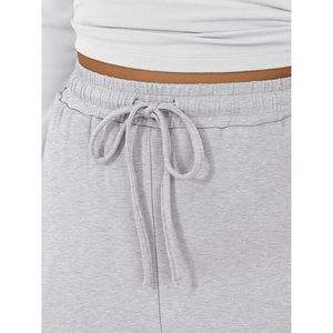 Pantalon de survêtement large pour femme, taille mi-haute, 100 % coton tricoté respirant, avec poches, pantalon de pyjama fluide et décontracté - Product Image 6