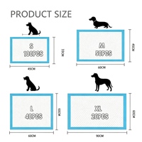 Tapis d'entraînement pour animaux de compagnie OEM ODM, 6 couches, absorbants, jetables, pour chiens et chiots, en PE, super absorbants