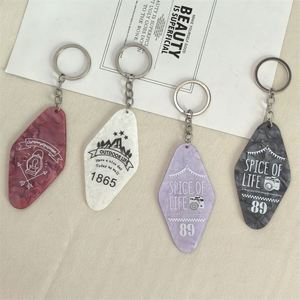 Porte-clés créatif en acrylique, plaque nominative, logo, pendentif, porte-clés en plastique, accessoires pour sacs, cadeaux de la Saint-Valentin pour femmes - Product Image 3