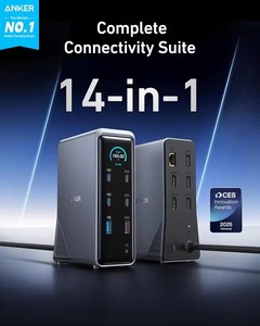 Nuova Docking Station Anker <span class=keywords><strong>Prime</strong></span> 14 in 1, Uscita Massima 160W, Trasferimento Dati Veloce 10Gbps, Interfaccia Intelligente in Tempo Reale, Doppio Display 4K - Product Image 2