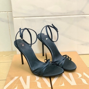 F531 Sandali con <span class=keywords><strong>Tacco</strong></span> Alto da Donna Personalizzati Popolari, Sandali Slingback con <span class=keywords><strong>Tacco</strong></span> Blu Scuro Nero per Ufficio - Disponibili - Product Image 6
