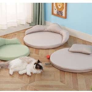 Estera de verano personalizada de fábrica para mascotas, nueva cama de Perrera de tela lavable con patrón sólido, nido de guisantes helados personalizable para perros - Product Image 3