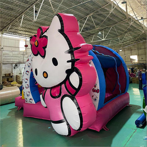 Castillo Inflable Personalizado de Fábrica Marca QY, Material de PVC Comercial, Castillo Inflable con Tobogán de 4x4.5M, Modelo QY001 - Product Image 2