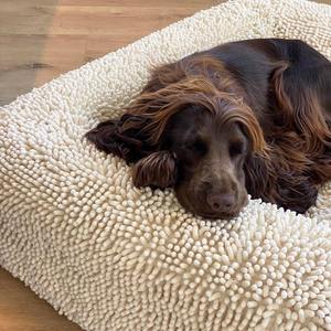 Cama de Lujo Personalizada para Perros Grandes, Sofá Acogedor para Mascotas, Tela Firecracker, Suave, Transpirable y Ortopédica, Fabricante de Camas para Mascotas - Product Image 3