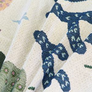 Manta de Tapicería con Diseño Jacquard de <span class=keywords><strong>Cactus</strong></span>, Tejida en Poliéster/Algodón, Personalizable con Logotipo/Etiqueta/Diseño, Patrón Creativo de Plantas, Uso en las Cuatro Estaciones - Product Image 4