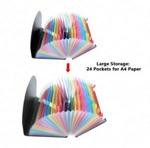 Vente flash - Boîte de classement accordéon A4 de haute qualité, extensible, pour documents et dossiers de grande capacité - Product Image 4