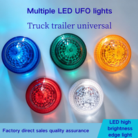 Feu de position latéral LED UFO multicolore étanche IP65 12V 24V pour camions Isuzu Fuso Hino et remorques