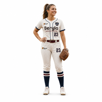 Camiseta de Béisbol Personalizada, Impresión por Transferencia de Calor, Cierre de Botones, Uniforme de Equipo, Malla de Spandex/Poliéster, Unisex para Adultos