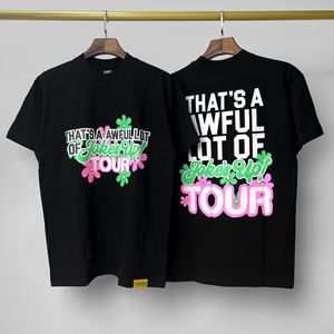T-shirt da uomo oversize in cotone 100% di alta qualità con stampa 'THAT'S a AWFUL LOT of COUGH SYRUP', modello ALOCS Heavyweight - Product Image 4